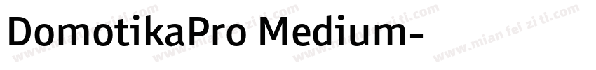 DomotikaPro Medium字体转换